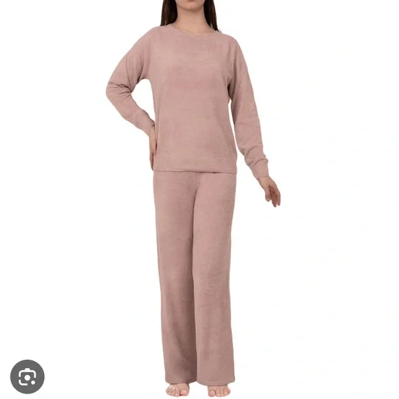 Barefoot Dreams CozyChic Ultra Lite Lounge Set – Medium – Pink Teaberry NWT - Picture 2 of 7